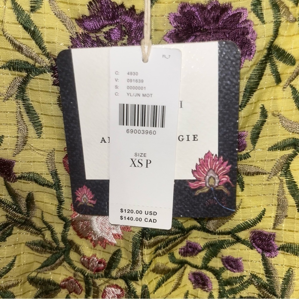 Anthropologie x La Fuori Floral Embroidered Shorts Size XSP New With Tags - Picture 2 of 7